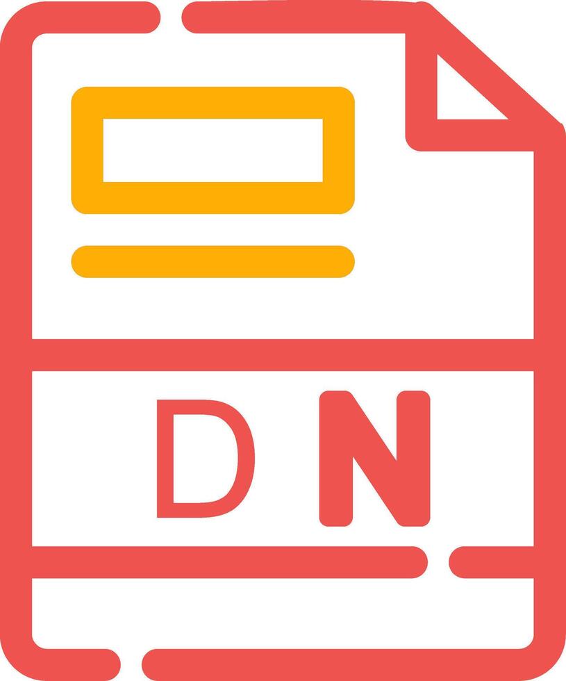 dn kreativ Symbol Design vektor