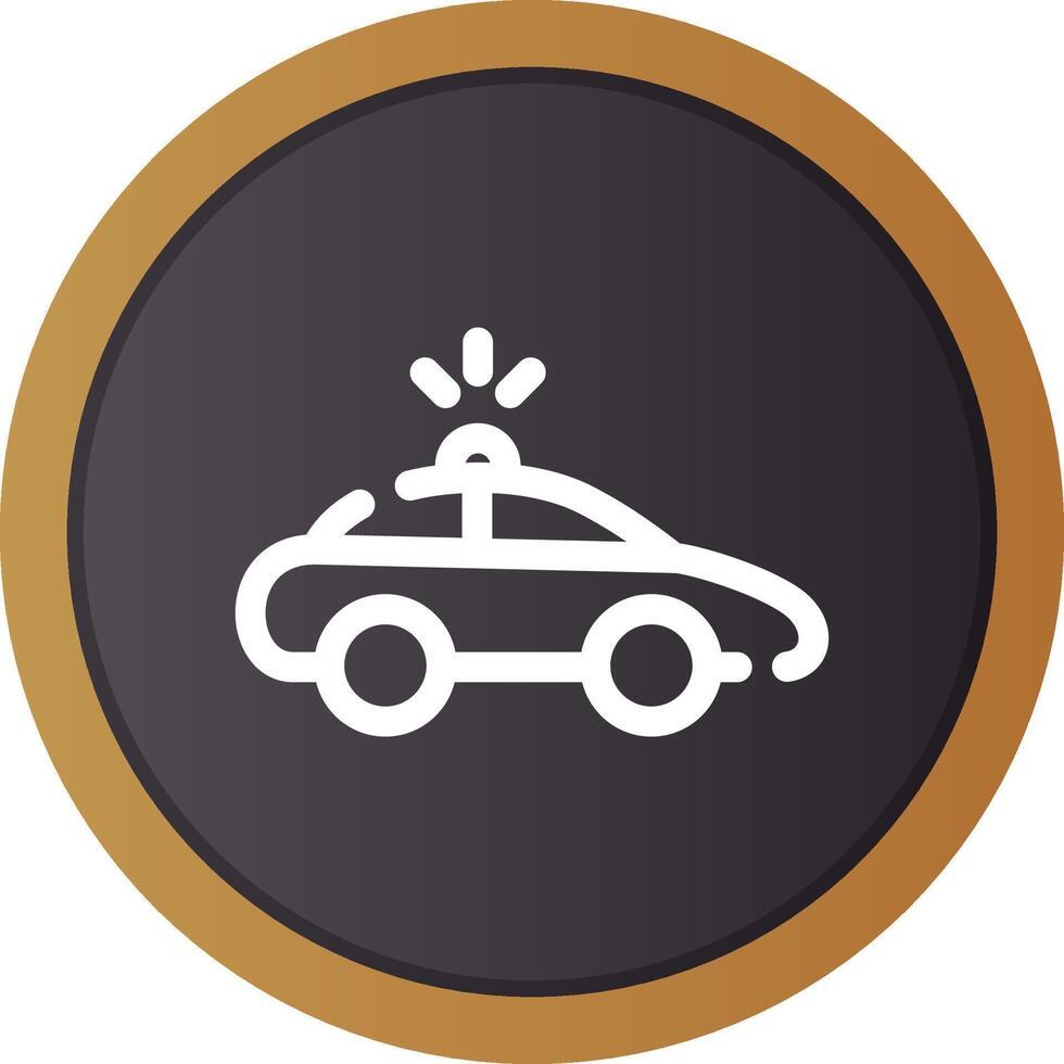 Polizeiauto kreatives Icon-Design vektor