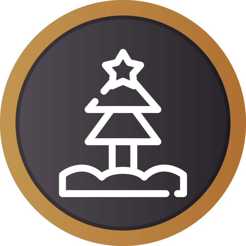 Weihnachtsbaum kreatives Icon-Design vektor