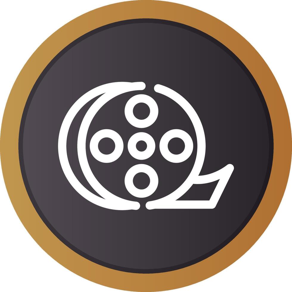 Filmrolle kreatives Icon-Design vektor