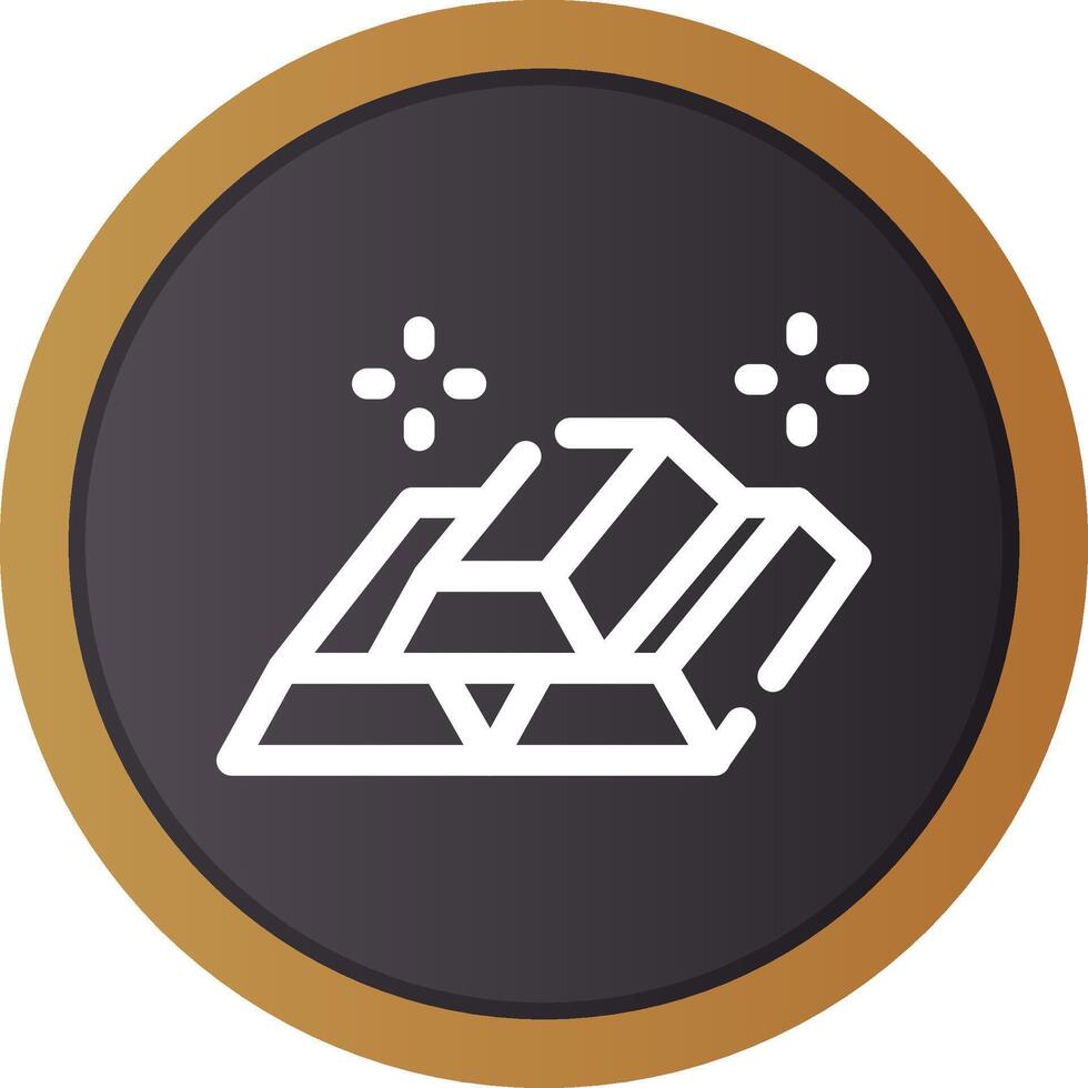 Goldbarren kreatives Icon-Design vektor