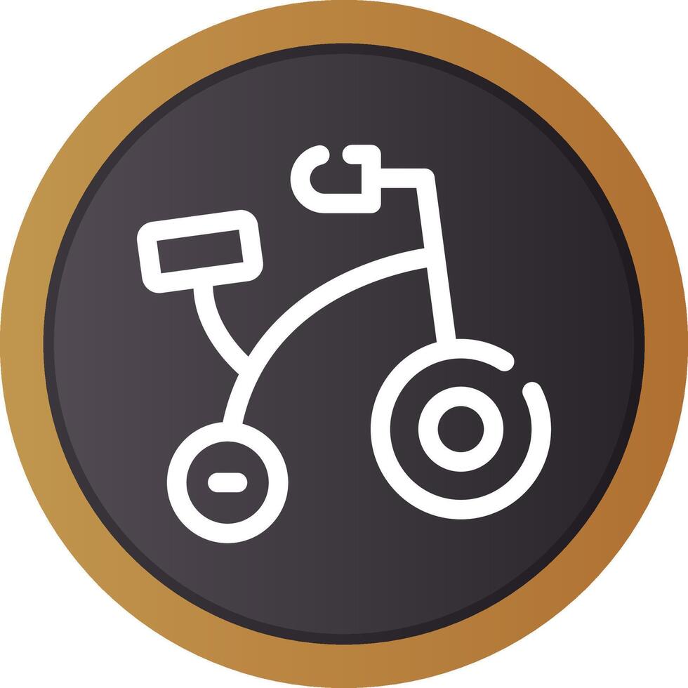 Fahrrad Spielzeug kreativ Symbol Design vektor