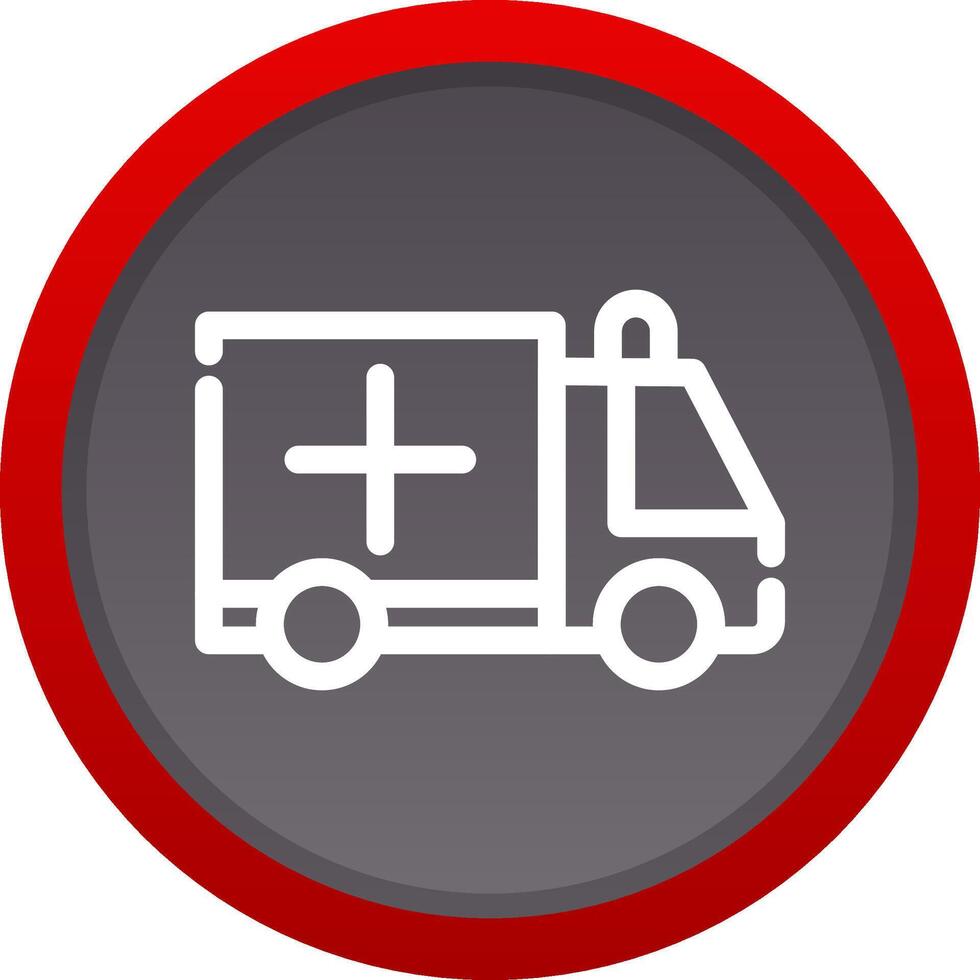 Krankenwagen kreatives Icon-Design vektor