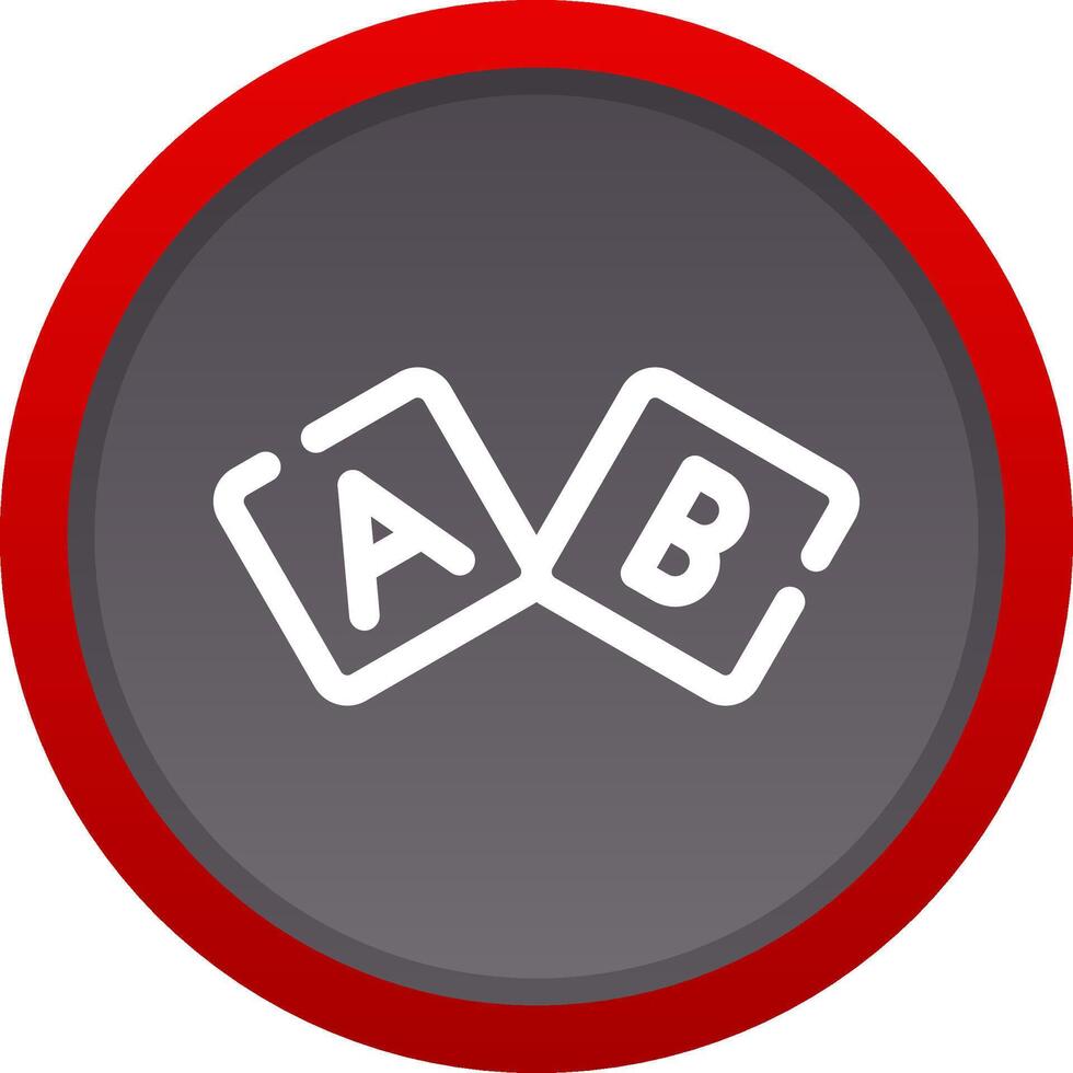 ABC-Block kreatives Icon-Design vektor