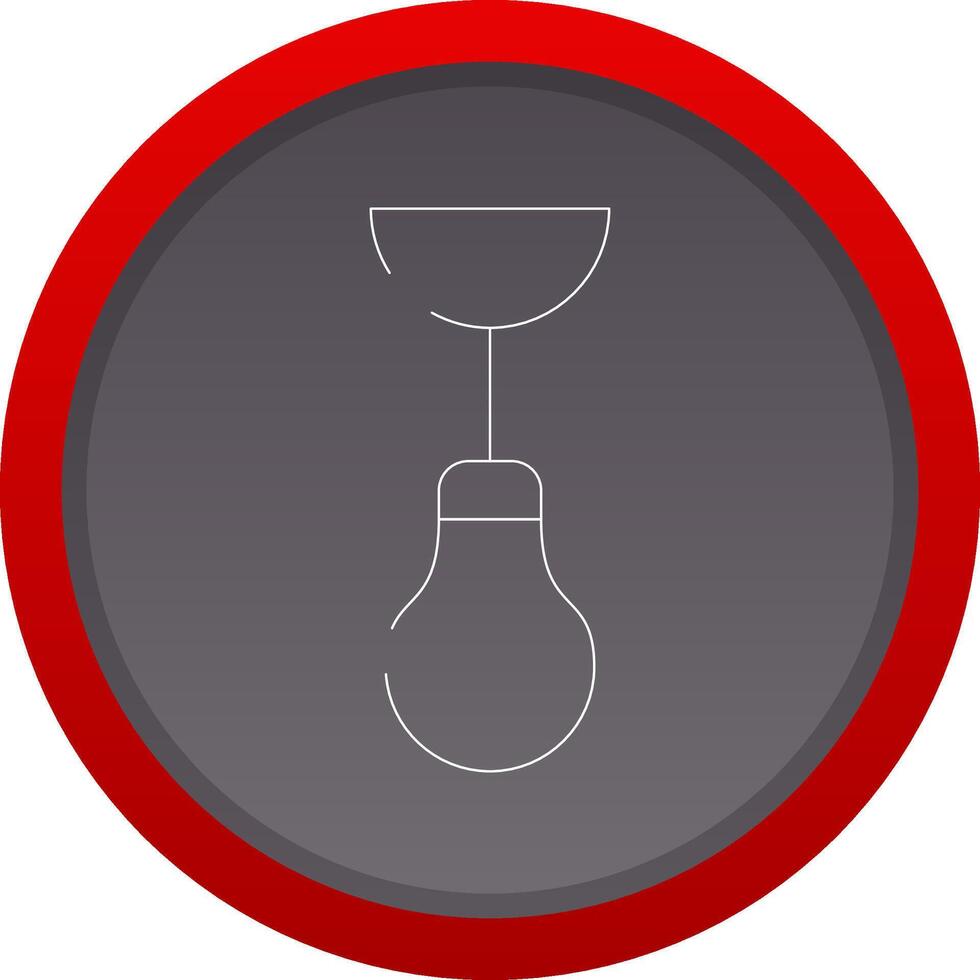 kreatives Icon-Design der Deckenlampe vektor