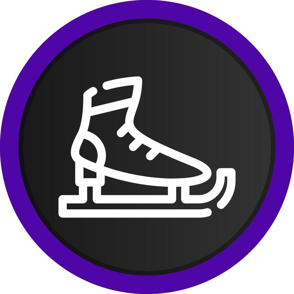 Schlittschuhe kreatives Icon-Design vektor