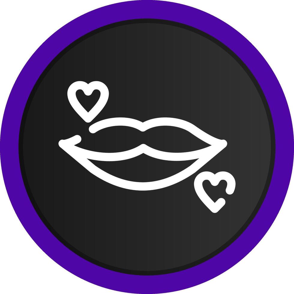 Lippen kreatives Icon-Design vektor