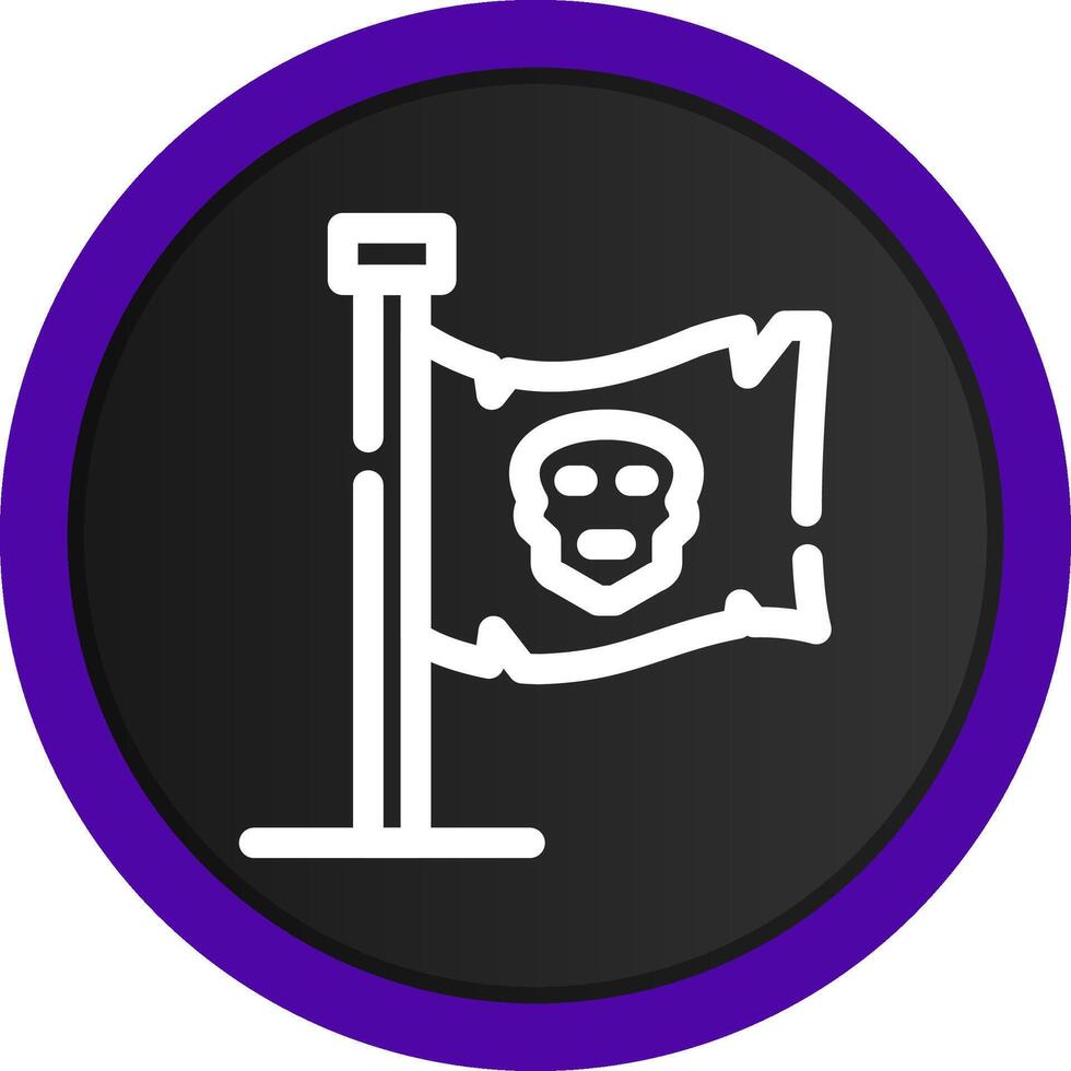 Piratenflagge kreatives Icon-Design vektor