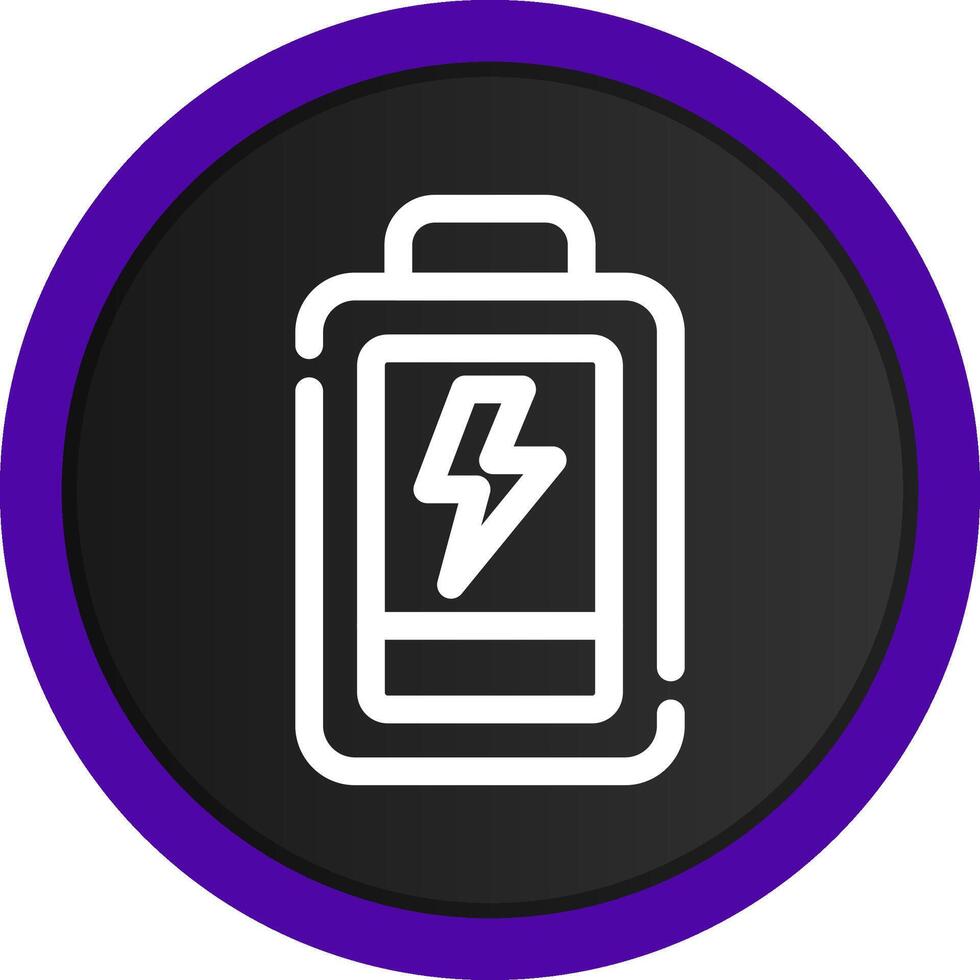 kreatives Icon-Design mit schwacher Batterie vektor