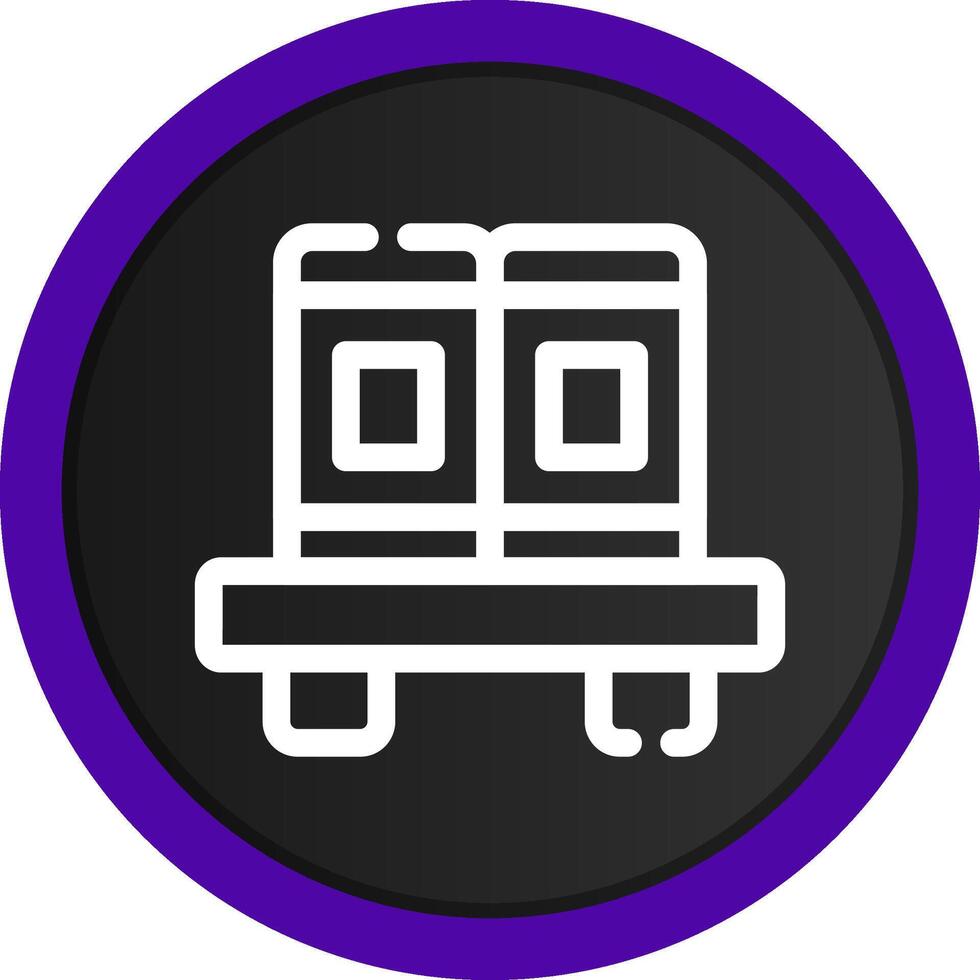 Bücherregal kreatives Icon-Design vektor