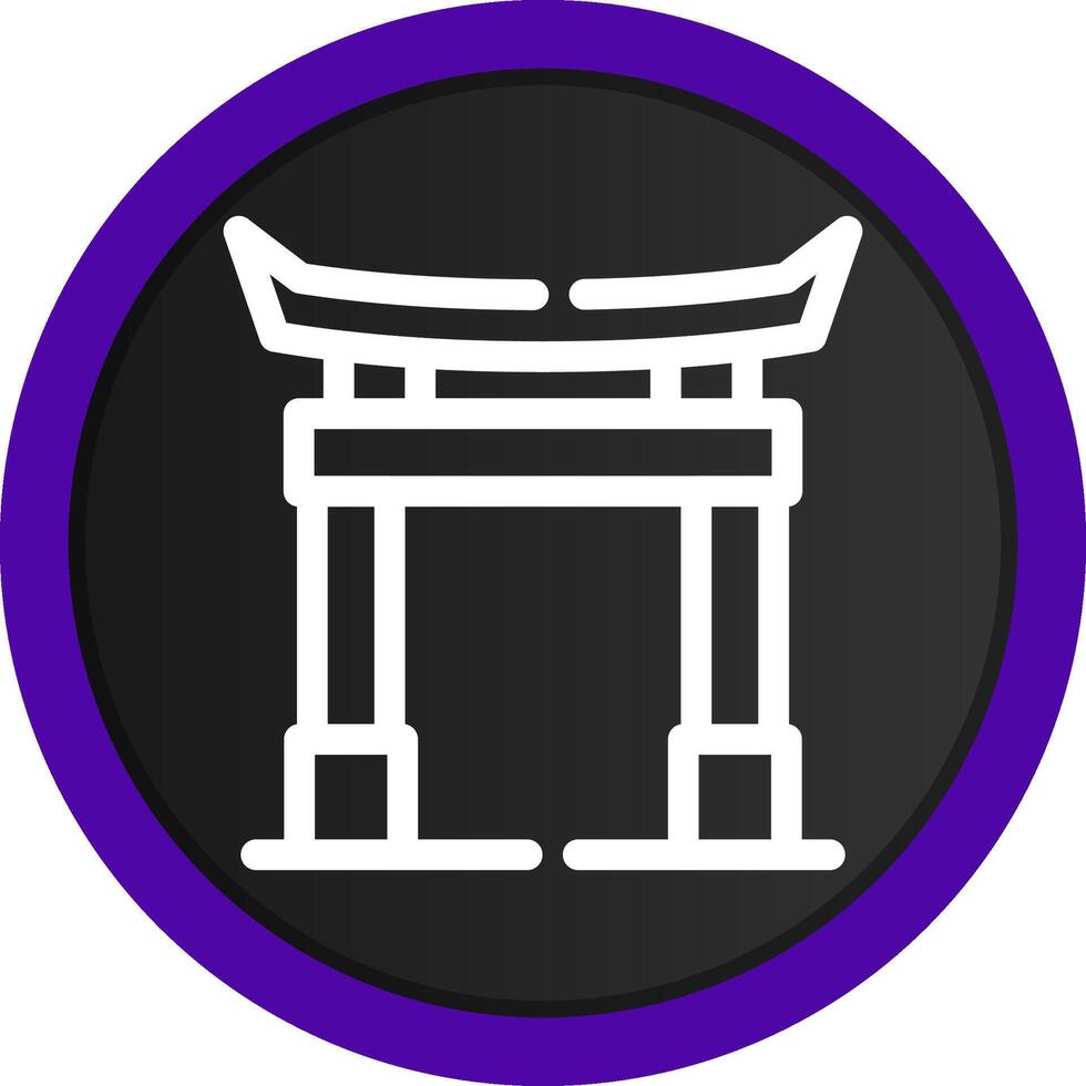 Torii-Tor kreatives Icon-Design vektor