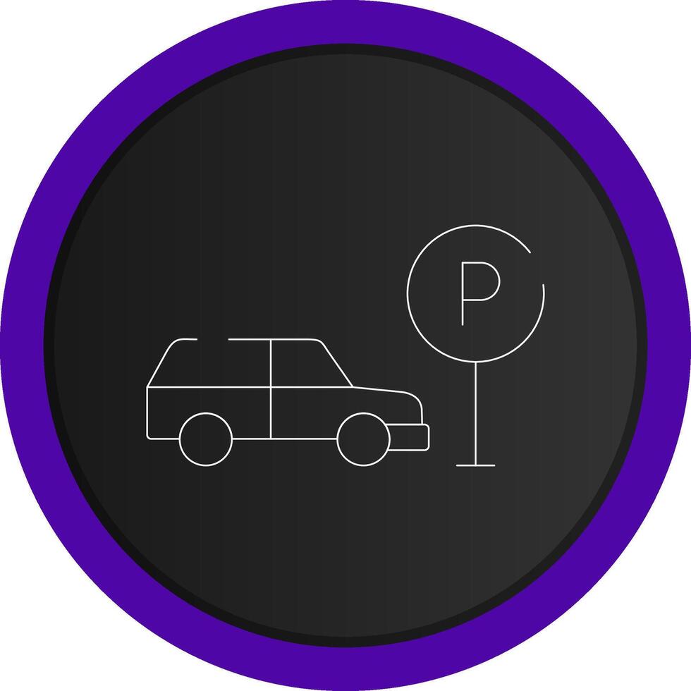 Taxi Parkplatz kreativ Symbol Design vektor