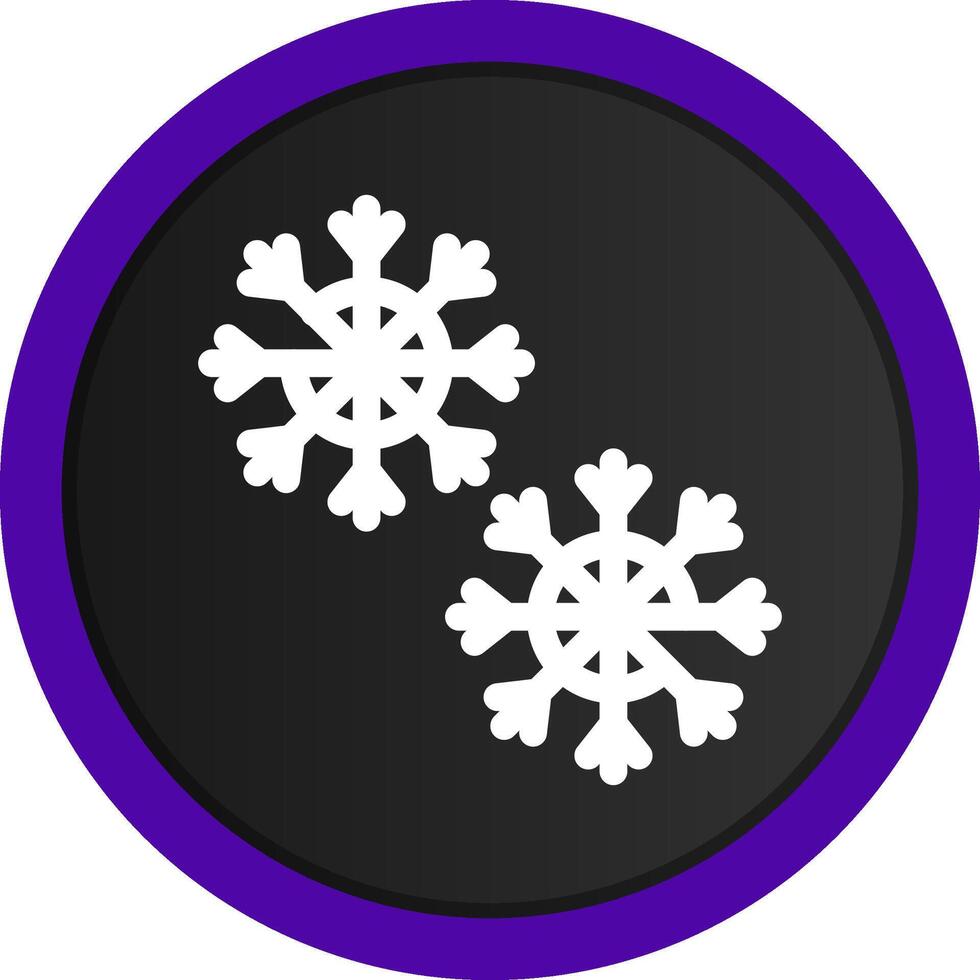 Schneeflocke kreatives Icon-Design vektor