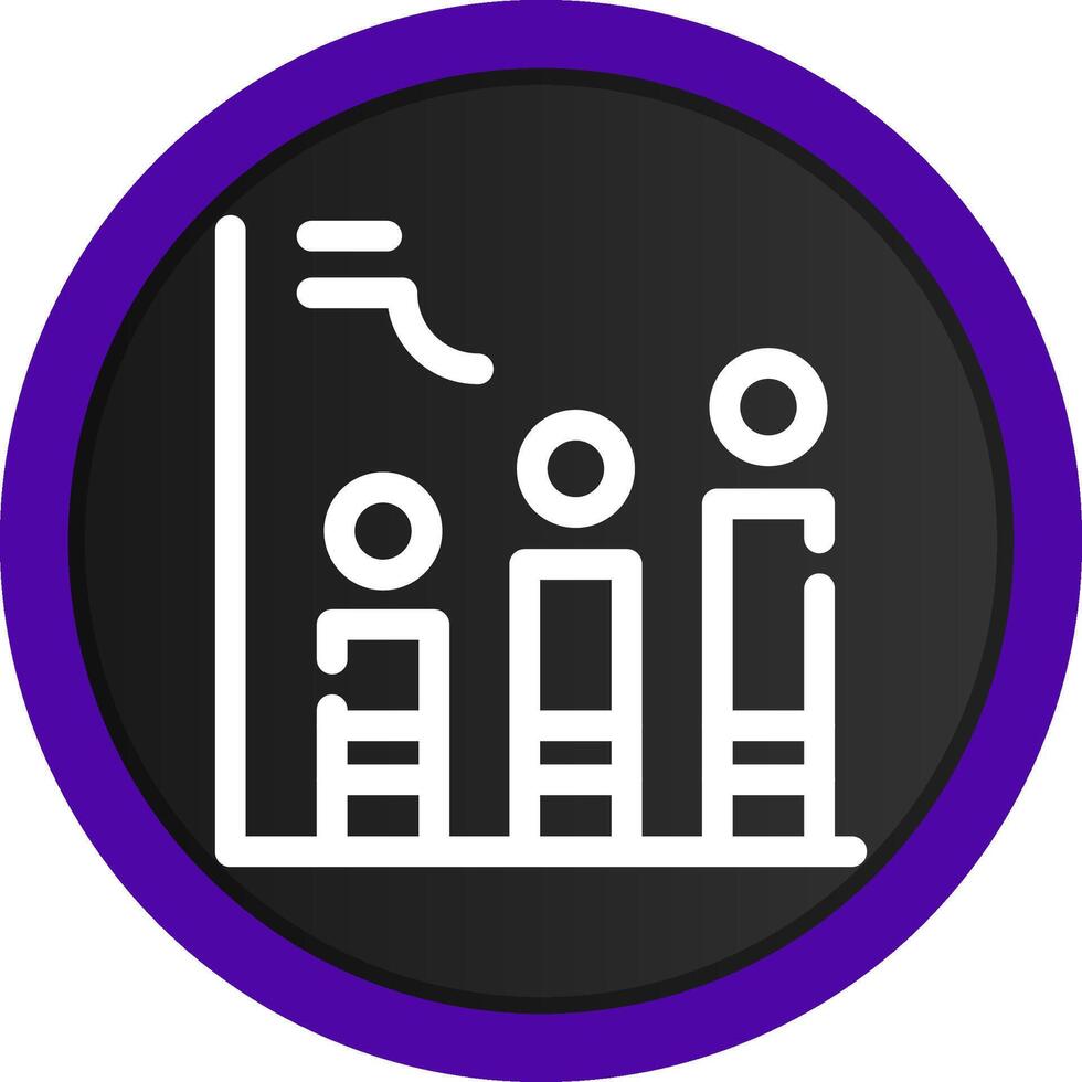 Histogramm kreativ Symbol Design vektor