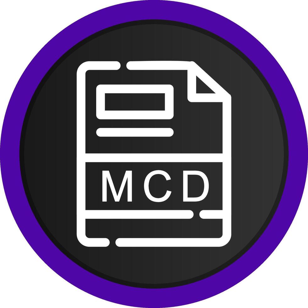 mcd kreativ ikon design vektor