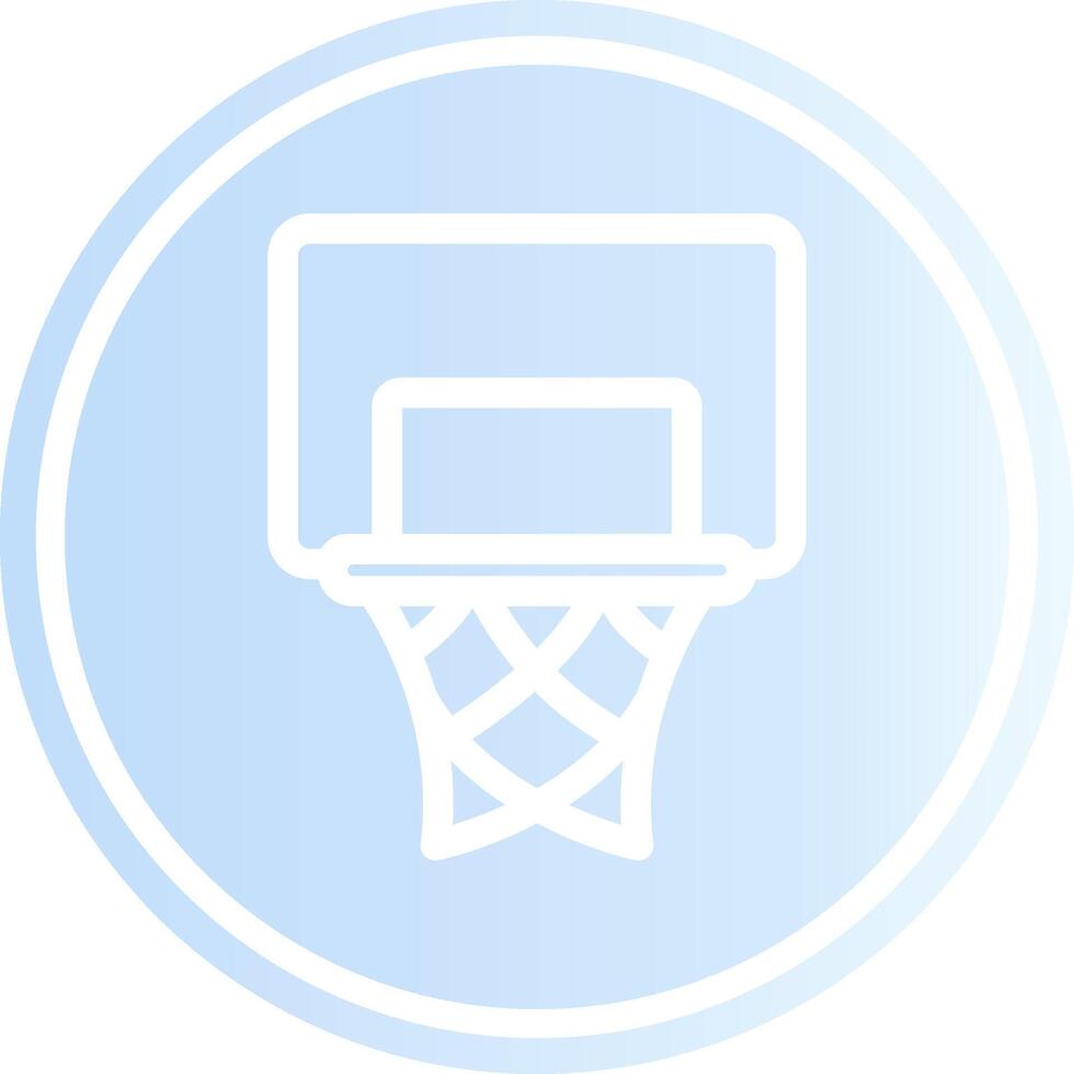 Basketballkorb kreatives Icon-Design vektor