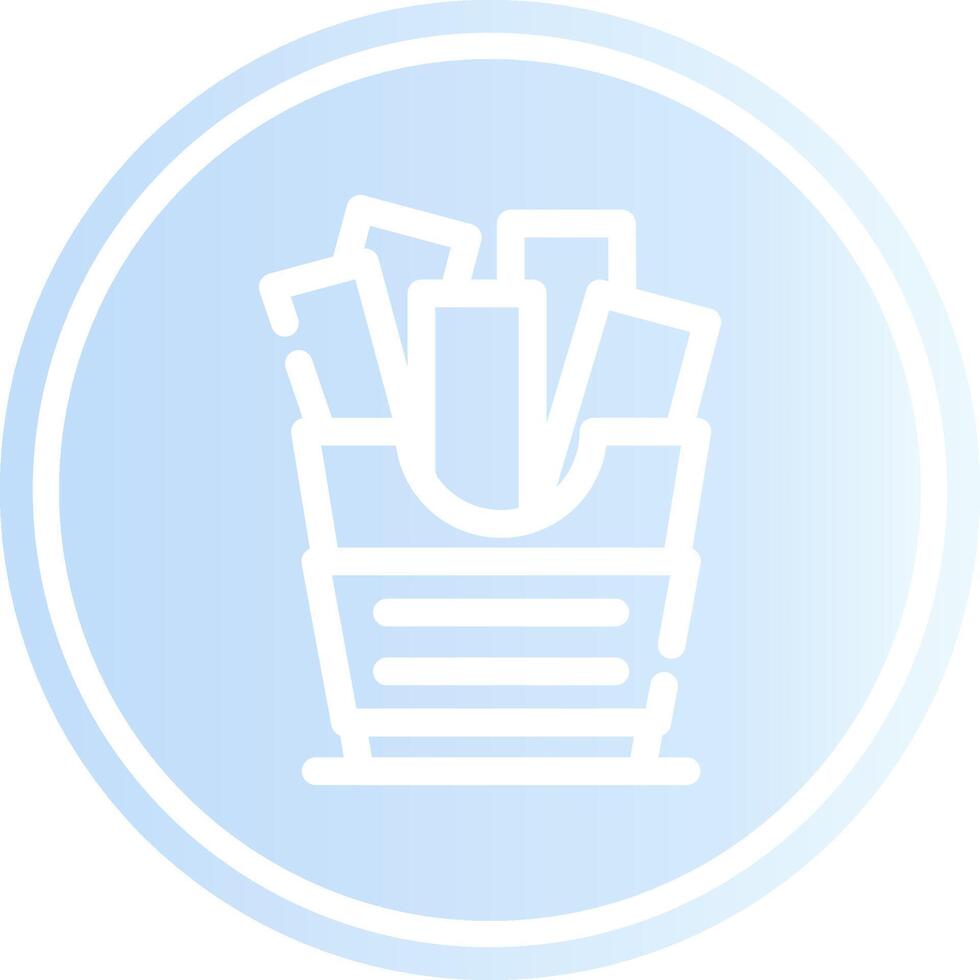 Pommes Frites kreatives Icon-Design vektor