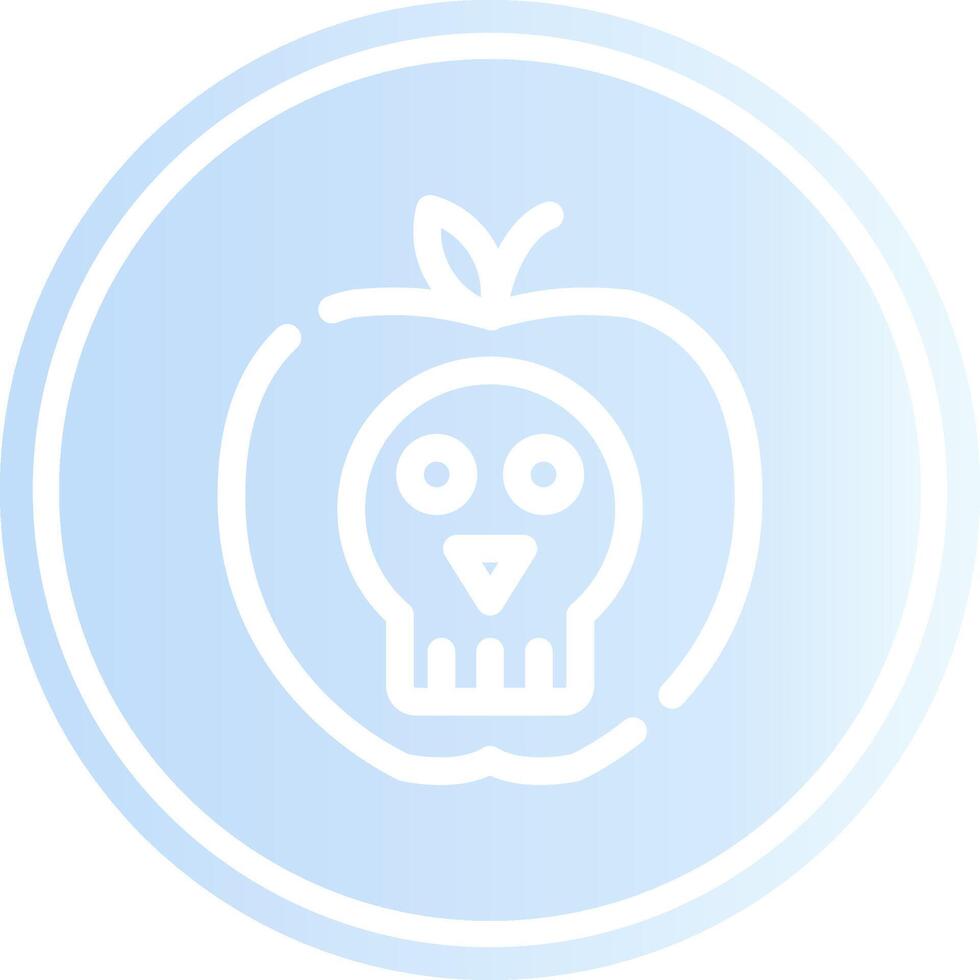 kreatives Icon-Design mit vergiftetem Apfel vektor