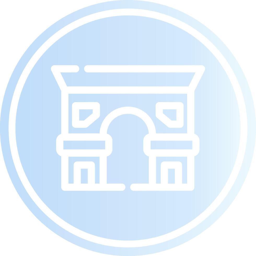 Arc de Triomphe kreatives Icon-Design vektor