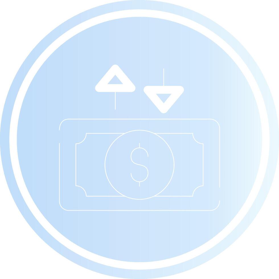 Cashflow kreatives Icon-Design vektor