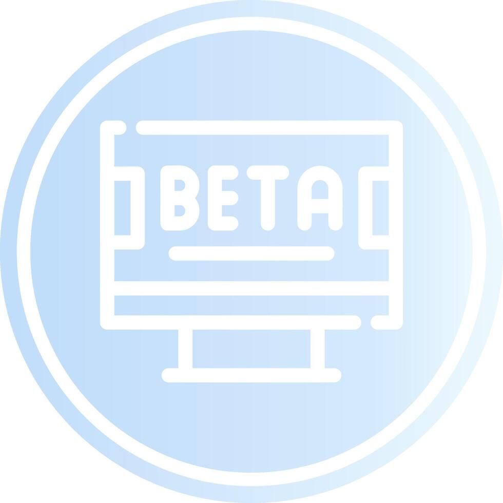 Beta kreativ Symbol Design vektor