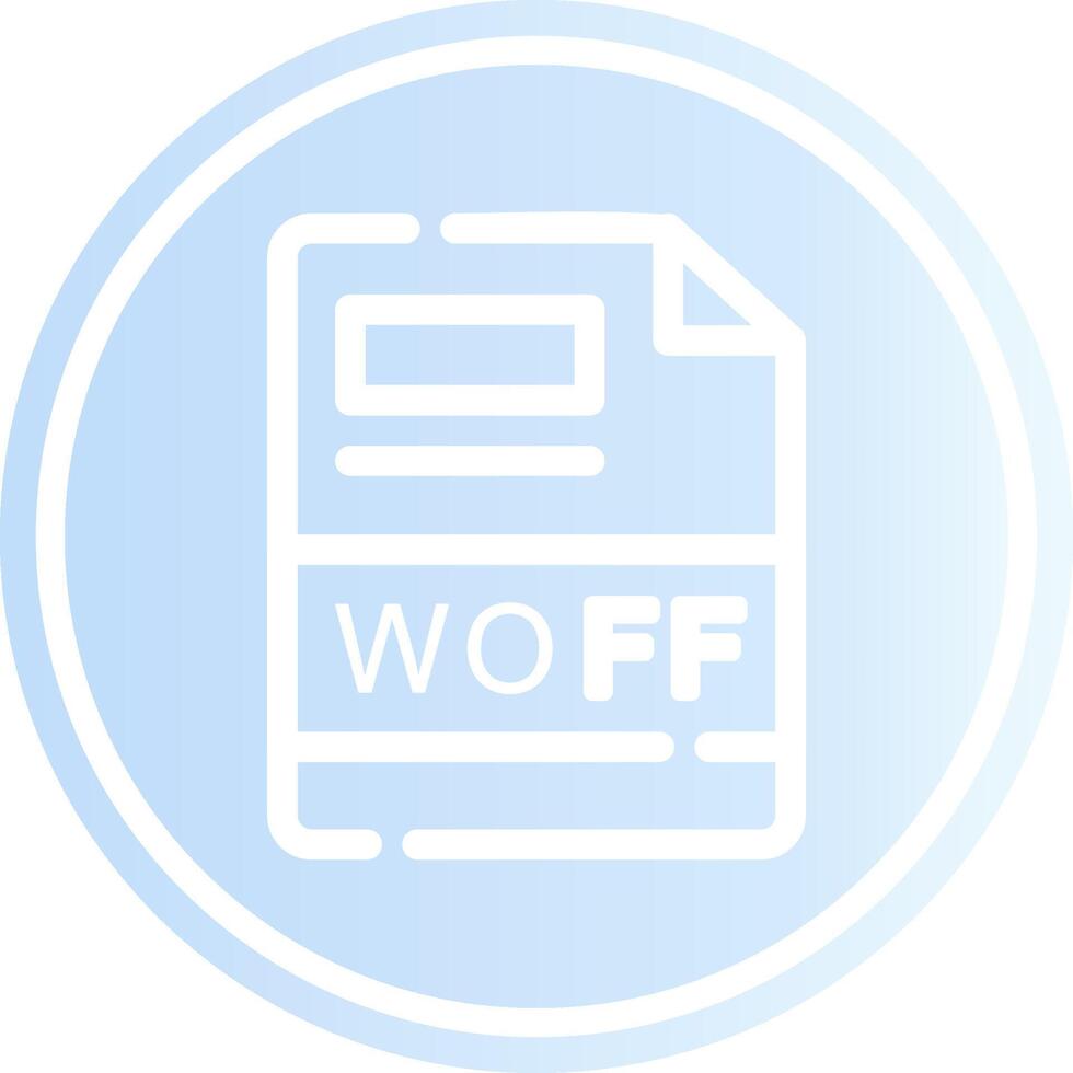 woff kreativ Symbol Design vektor