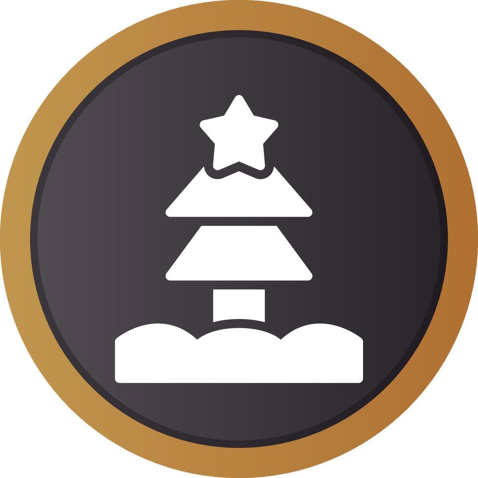 Weihnachtsbaum kreatives Icon-Design vektor