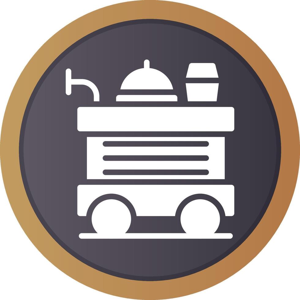 Food Trolley kreatives Icon-Design vektor