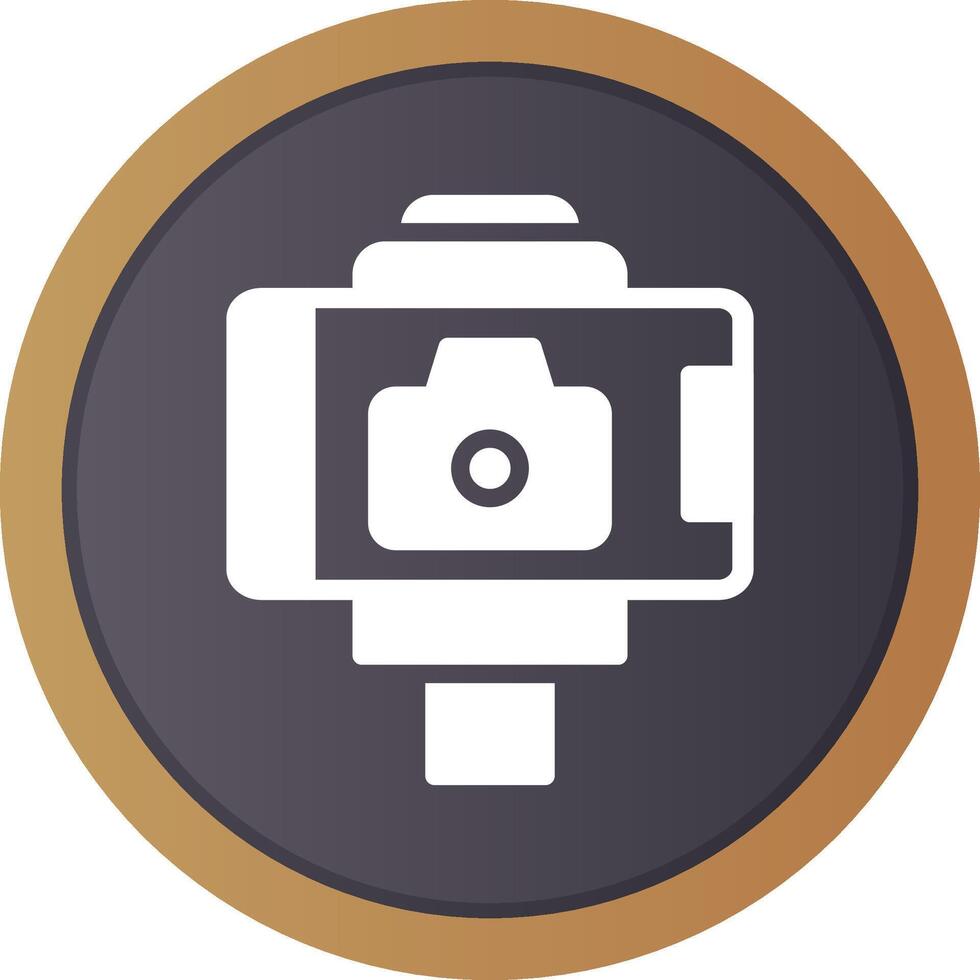 Selfie-Stick kreatives Icon-Design vektor