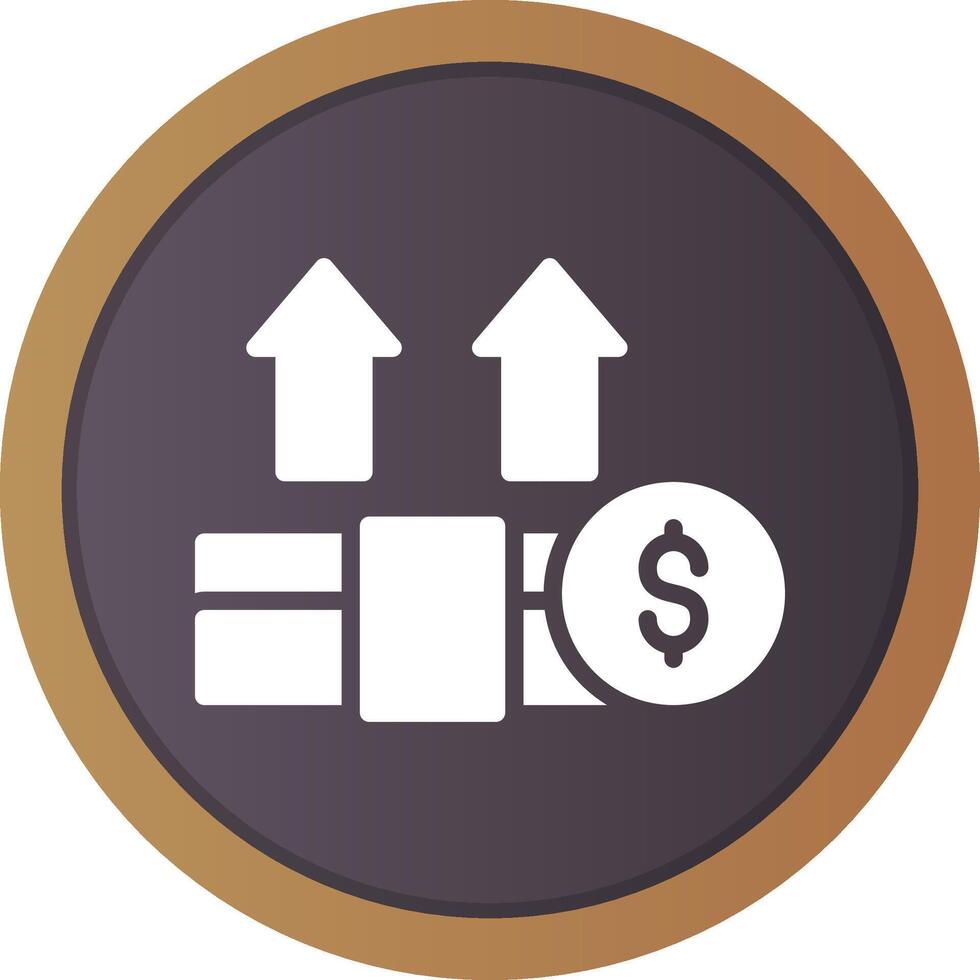 Geld kreatives Icon-Design vektor