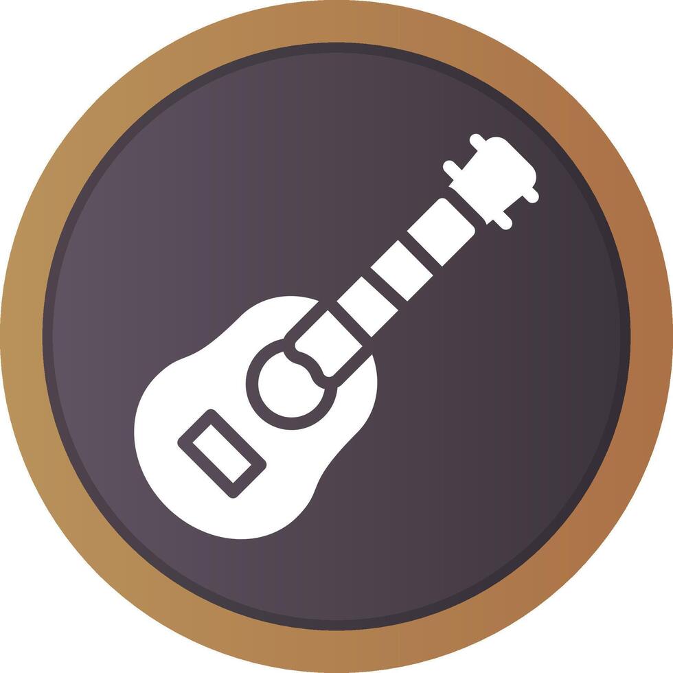 Akustikgitarre kreatives Icon-Design vektor