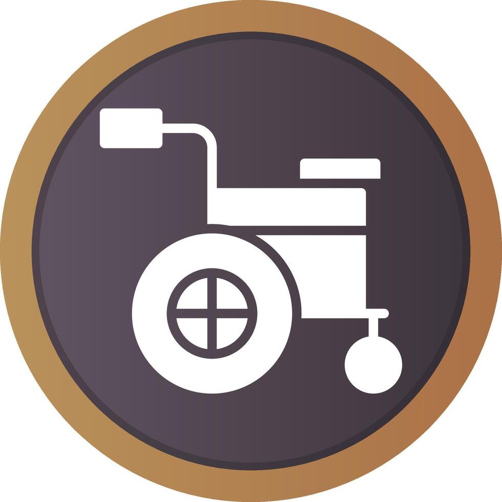 Rollstuhl kreatives Icon-Design vektor