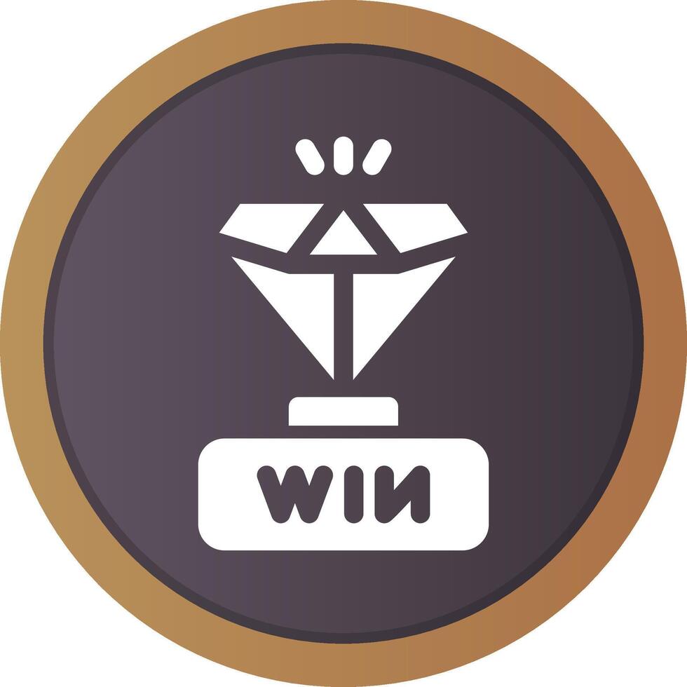 Gewinner kreatives Icon-Design vektor