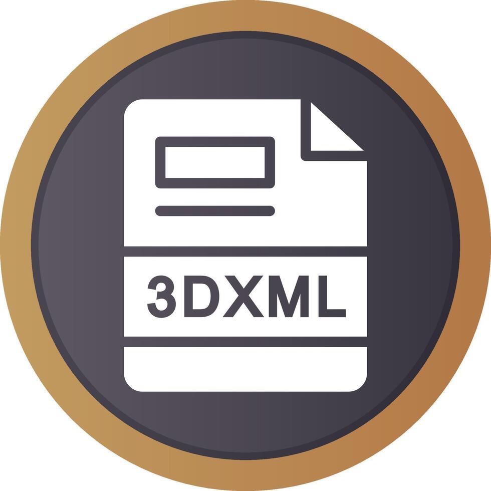 3dxml kreativ ikon design vektor