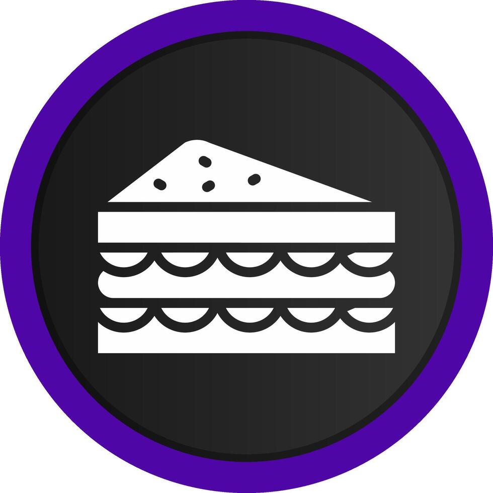 Sandwich kreatives Icon-Design vektor