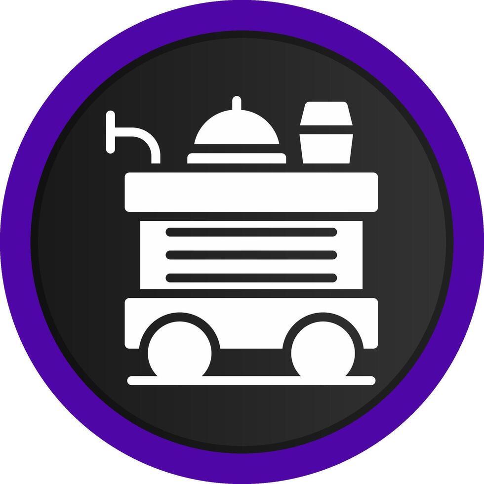 Food Trolley kreatives Icon-Design vektor