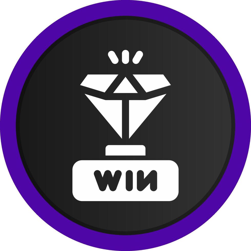 Gewinner kreatives Icon-Design vektor