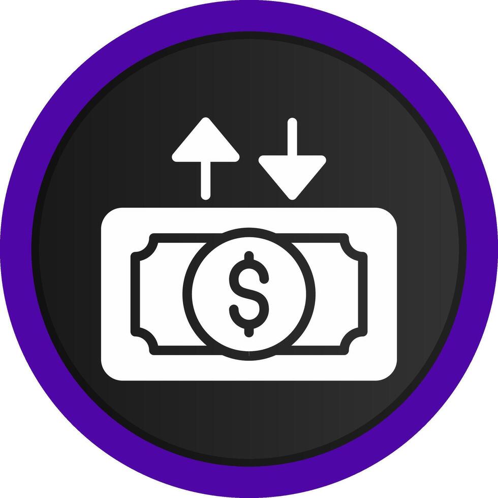 Cashflow kreatives Icon-Design vektor