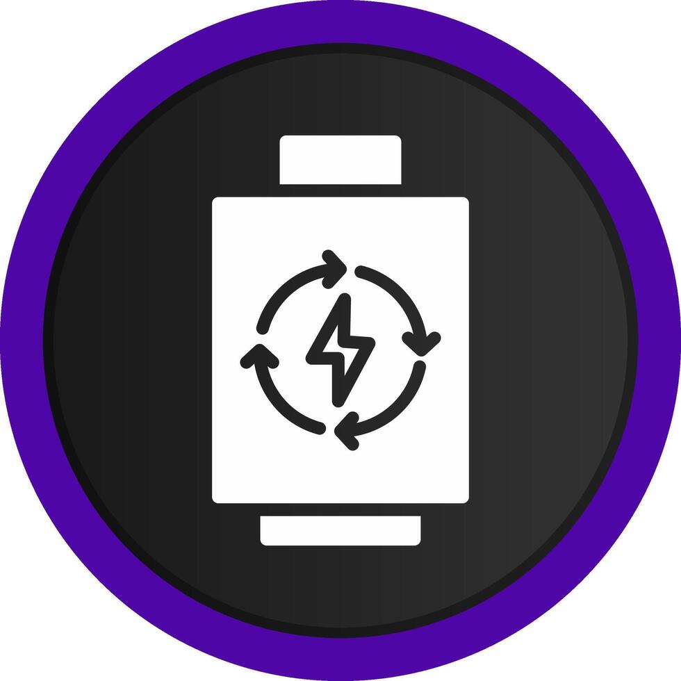 laddningsbart batteri kreativ ikon design vektor