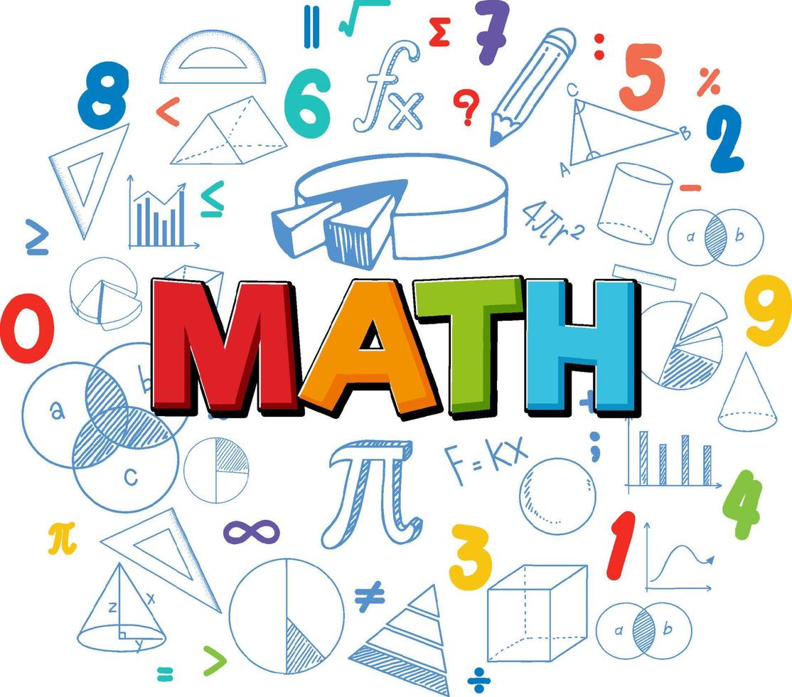 Mathematik-Schriftsymbol mit Formel vektor