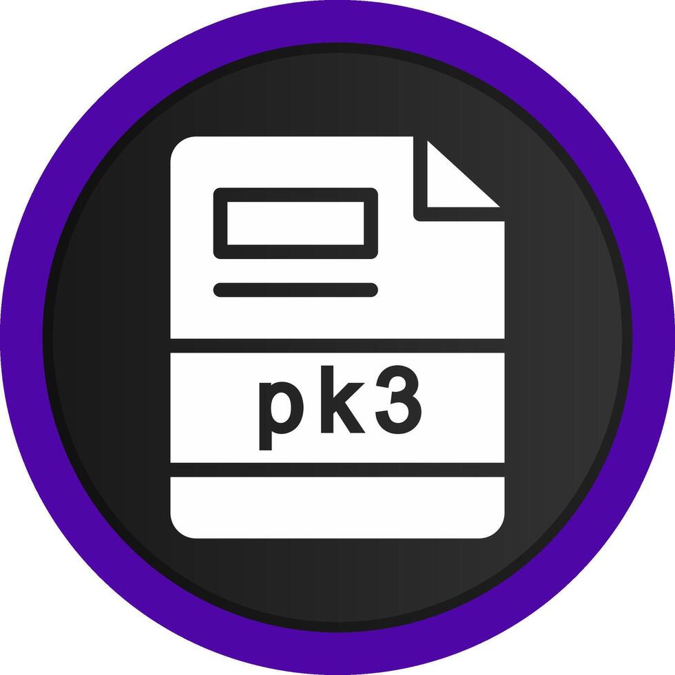 pk3 kreativ ikon design vektor