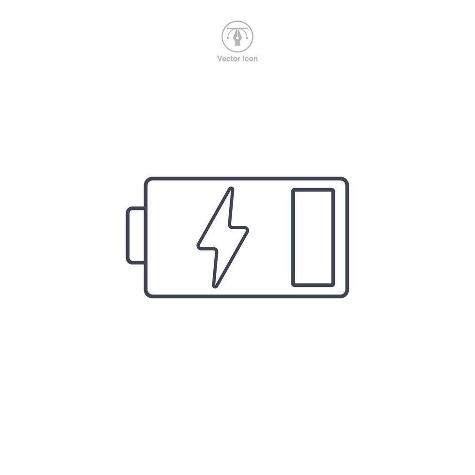 Batterie Symbol Symbol Vektor Illustration isoliert auf Weiß Hintergrund