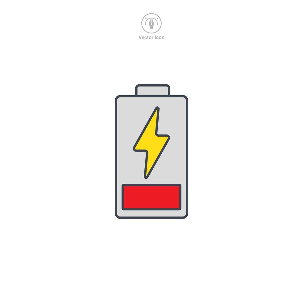 Batterie Symbol Symbol Vektor Illustration isoliert auf Weiß Hintergrund
