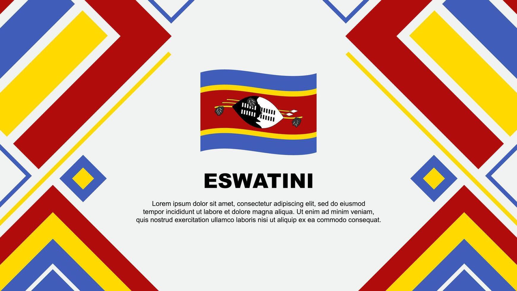 eswatini flagga abstrakt bakgrund design mall. eswatini oberoende dag baner tapet vektor illustration. eswatini flagga