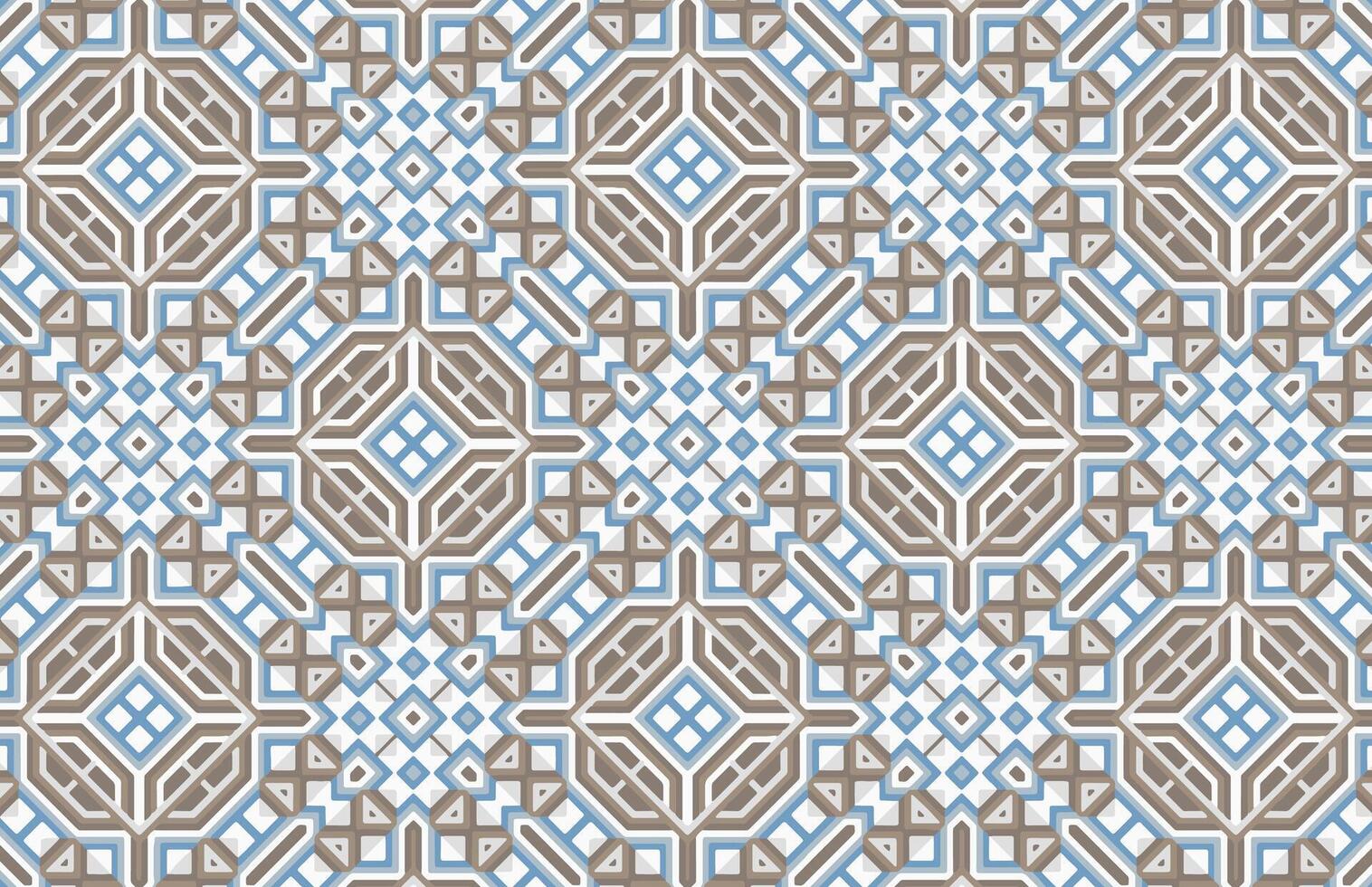 Blau und braun geometrisch Muster vektor