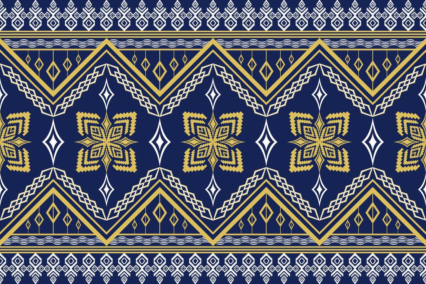 ethnisch Zahl aztekisch Stickerei Stil.geometrisch Ikat orientalisch traditionell Kunst Musterdesign zum ethnisch Hintergrund, Hintergrund, Mode, Kleidung, Verpackung, Stoff, Element, Sarong, Grafik, Vektor Illustration.