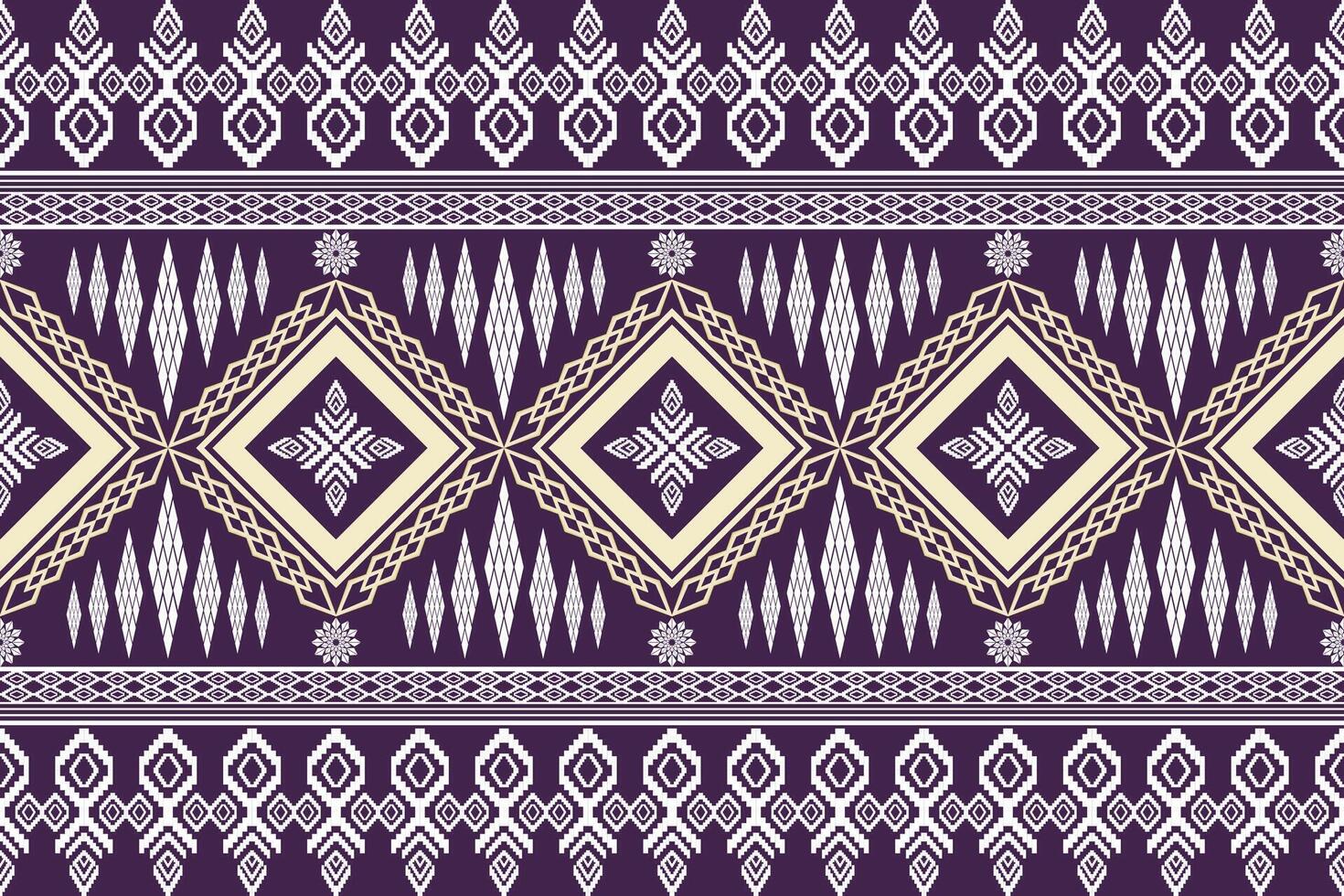 ethnisch Zahl aztekisch Stickerei Stil.geometrisch Ikat orientalisch traditionell Kunst Musterdesign zum ethnisch Hintergrund, Hintergrund, Mode, Kleidung, Verpackung, Stoff, Element, Sarong, Grafik, Vektor Illustration.