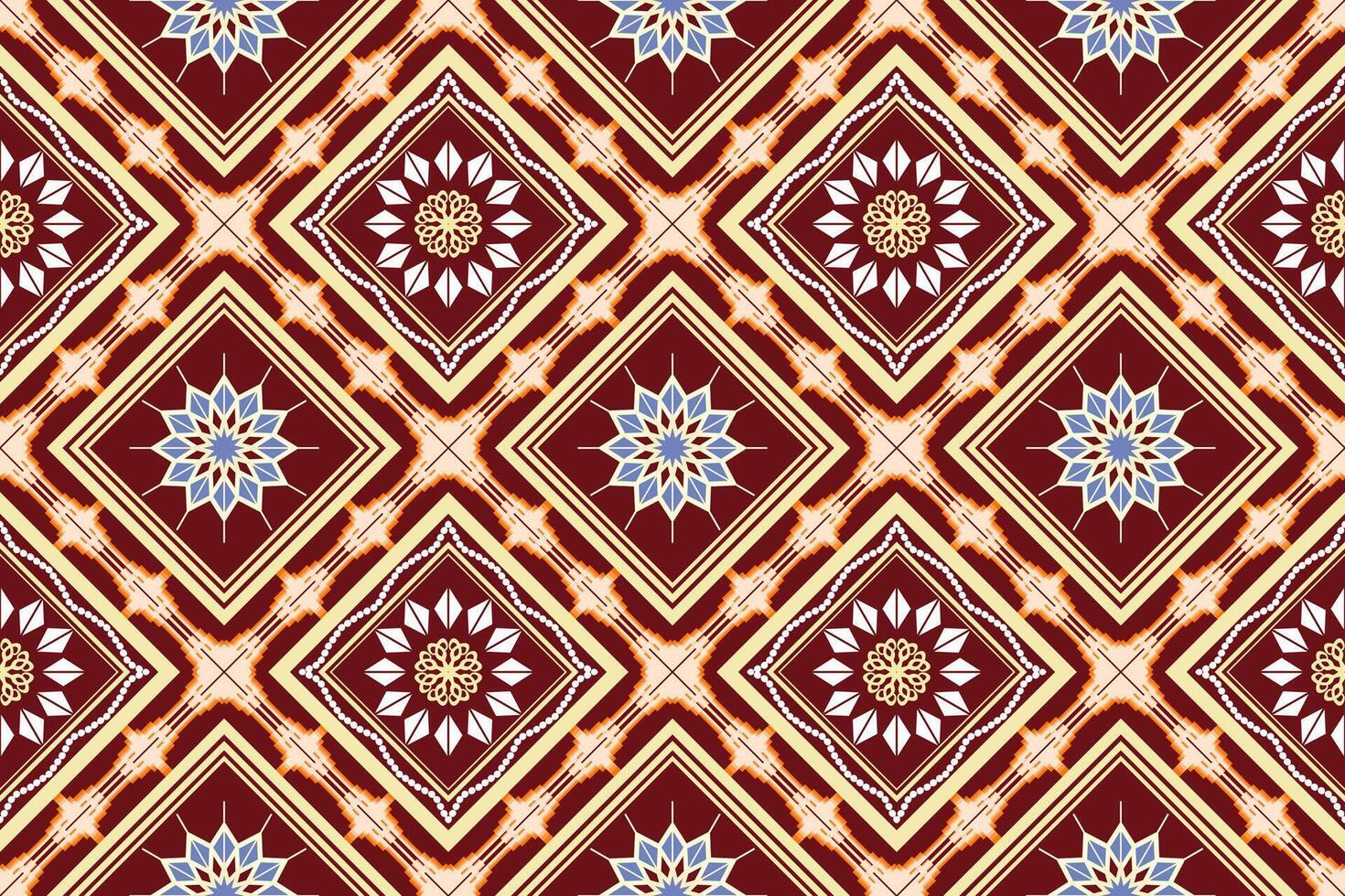 ethnisch Zahl aztekisch Stickerei Stil.geometrisch Ikat orientalisch traditionell Kunst Musterdesign zum ethnisch Hintergrund, Hintergrund, Mode, Kleidung, Verpackung, Stoff, Element, Sarong, Grafik, Vektor Illustration.