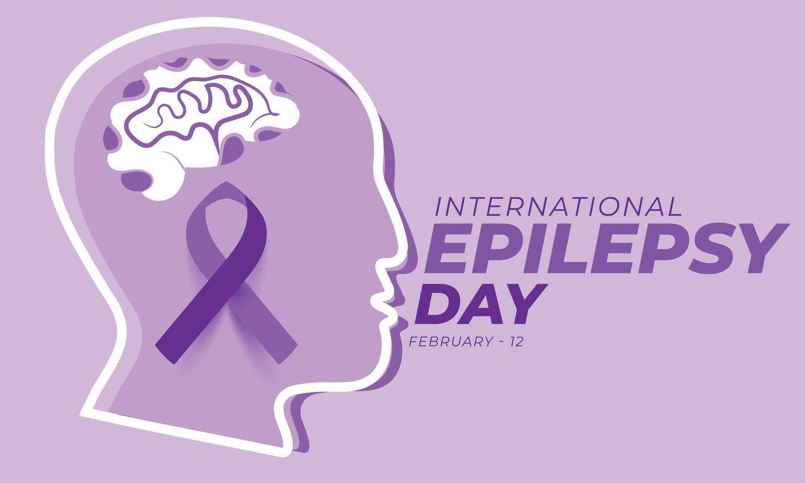 International Epilepsie Tag. Hintergrund, Banner, Karte, Poster, Vorlage. Vektor Illustration.