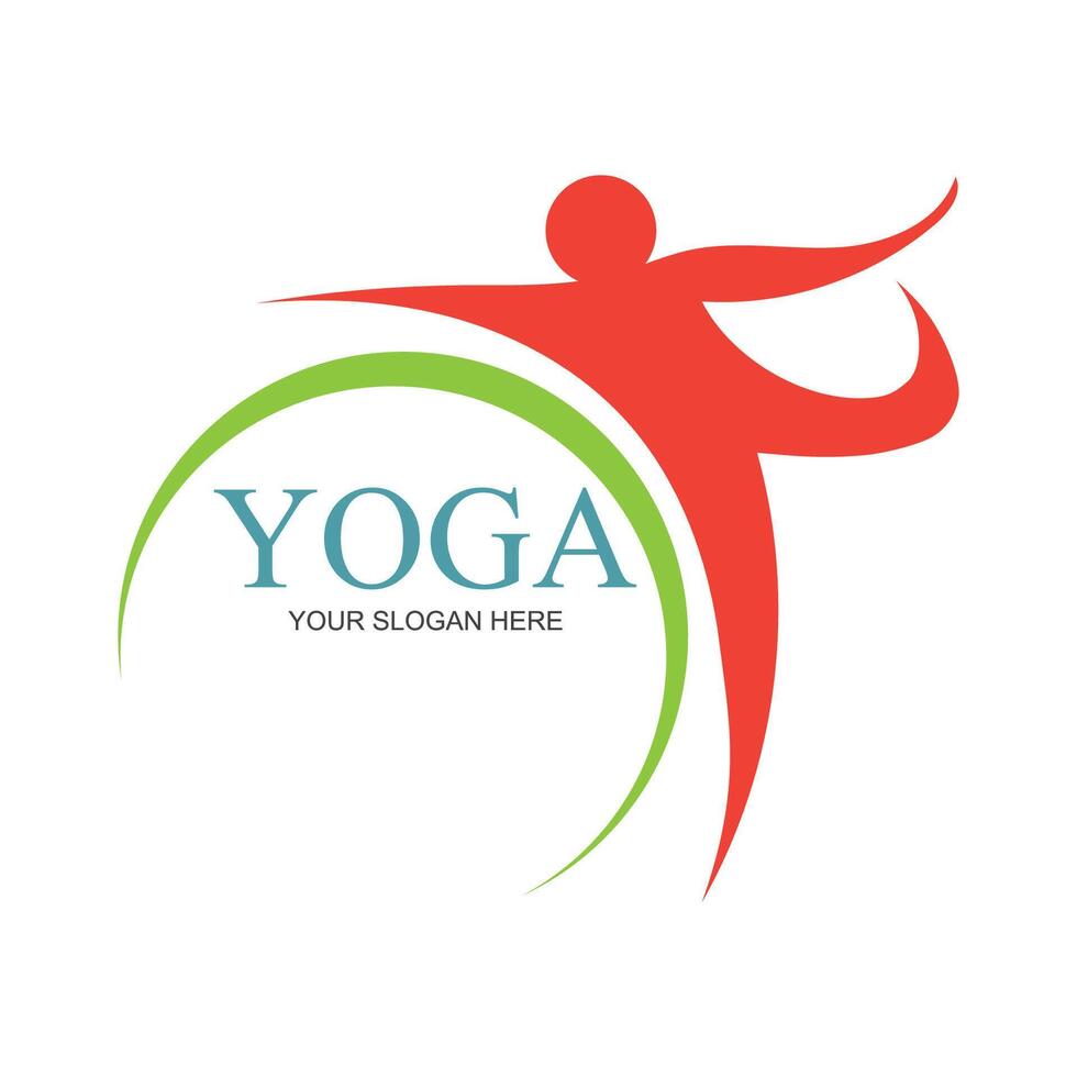 illustration vektor grafisk av yoga logotyp och symbol perfekt för affär märken, spa, kondition, hälsa, etc